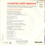 Le verso de la pochette&nbsp;: (Nestor - Le p�re No�l est amoureux)