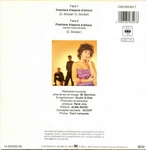 Verso de la pochette&nbsp;: (Christine Roque - Premiers frissons d'amour)