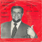 Le verso de la pochette&nbsp;: (Emile Lambert - Je voudrais dormir avec toi)