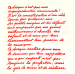 Le texte joint au 45trs&nbsp;: (Les 40 Moutards - La Paix sur Terre)