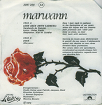 Verso de la pochette&nbsp;: (Marwann - Look back (with sadness))