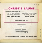 Le dos de la pochette (Christie Laume - Rouge - rouge)