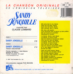 Le verso avec les paroles&nbsp;: (Claude Lombard - Sandy Jonquille)