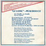Le dos de la pochette&nbsp;: (Le LOSC - Allez le Losc&nbsp;! (Peaudouce))