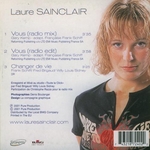 Verso de la pochette&nbsp;: (Laure Sainclair - Vous)