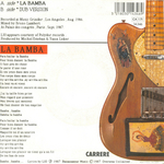 Le verso de la pochette&nbsp;: (Los Portos - La Bamba)