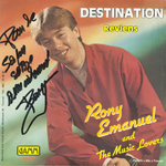 La pochette d�dicac�e au Sapin Sobre&nbsp;: (Rony Emanuel and The Music Lovers - Destination)