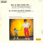 Le verso de la pochette&nbsp;: (J.J. Lionel - Moi je dois faire pipi)