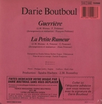 Le verso&nbsp;: (Darie Boutboul - Guerri�re)