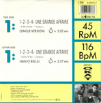 Le verso de la pochette&nbsp;: (OKAY featuring Val�rie Vannobel - 1.2.3.4. Une grande affaire)