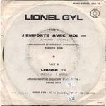 Au verso&nbsp;: (Lionel Gyl - J'emporte avec moi)