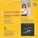 Le verso de la pochette&nbsp;: (Modern Talking - Geronimo's Cadillac)