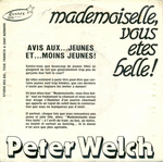 Des infos tr�s utiles, au verso&nbsp;: (Peter Welch - Mademoiselle, vous �tes belle)