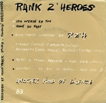 Au verso&nbsp;: (Rank Z'Heroes - Gone So Fast)