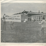 Un morceau du poster&nbsp;: (Chants d'occupation des ouvri�res de Siemens Baudour - Quand tu disais Siemens / Faut chahuter / Ils sont foutus / Nous les ouvriers d'Siemens / Est-ce que tu l'aurais cru&nbsp;?)