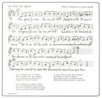 La partition&nbsp;: (Les Troubadours Sans Fronti�res - La vie est belle)