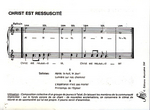 La partition&nbsp;: (Raymond Fau - Christ est ressuscit�)