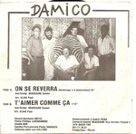 Le verso de la pochette: (Damico - On se reverra (Hommage � D. Balavoine))