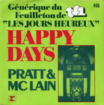 La pochette fran�aise (Pratt & McLain - Happy days)