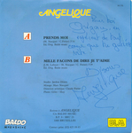 Le verso de la pochette&nbsp;: (Ang�lique - Prends moi)
