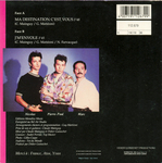Le verso de la pochette&nbsp;: (Boom Boom et les T�quilas - Ma destination c'est vous)