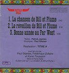 Au verso&nbsp;: (Buffalo Grill - Le r�veillon de Bill et Plume)