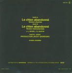 au verso&nbsp;: (G�rard Gustin - Le Chien abandonn�)