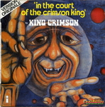 Pochette du 45 tours (King Crimson - In the Court of the Crimson King)