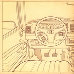 habitacle avant gauche (Jean Topart - Les Qualit�s routi�res de la 604 SL V6 Peugeot)