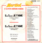  (Martial et les Petits Chanteurs d'Asni�res - E.T. je t'aime)