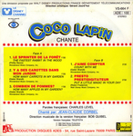 Verso de la pochette&nbsp;: (Coco Lapin - Y a des carottes dans mon jardin)