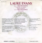 Au verso&nbsp;: (Laure Evans - Miss Providence)