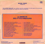 Le verso de la pochette&nbsp;: (Les Joyeux Rigolos - La Marche des p'tits pingouins)