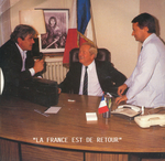 Le dos de la pochette (Roger Vivant - Bleu blanc rouge)
