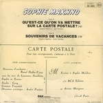 La carte postale en face B&nbsp;! (Sophie Makhno - Qu'est-ce qu'on va mettre sur la carte postale?)