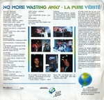 Le verso de la pochette&nbsp;: (Artistes Canadiens pour l'Environnement - No More Wasting Away / La pure v�rit�)