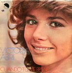 La pochette de <i>Cuando tu me besas</i>, la version espagnole (Victoria Abril - Baby when you kiss me)