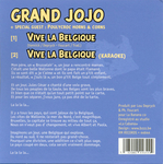 Le verso de la pochette&nbsp;: (Grand Jojo + Poulycroc Horns & Corns - Vive la Belgique)