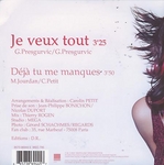 Le verso de la pochette&nbsp;: (Victoria - Je veux tout)