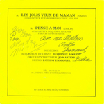 Le verso d�dicac�&nbsp;: (Adolphe Duquenoy - Pense � moi)