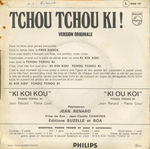 Le verso de la pochette&nbsp;: (Ki koi kou - Dansez le Tchou Tchou Ki)