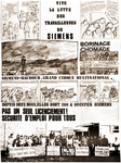 Le grand poster&nbsp;: (Chants d'occupation des ouvri�res de Siemens Baudour - Quand tu disais Siemens / Faut chahuter / Ils sont foutus / Nous les ouvriers d'Siemens / Est-ce que tu l'aurais cru&nbsp;?)