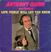 Une pochette en bleu : (Anthony Quinn and Charlie - Life itself will let you know)