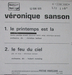 Verso : (Vronique Sanson - Le printemps est l)