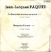 au verso : (Jean-Jacques Paquet - Le Beaujolais nouveau est arriv)