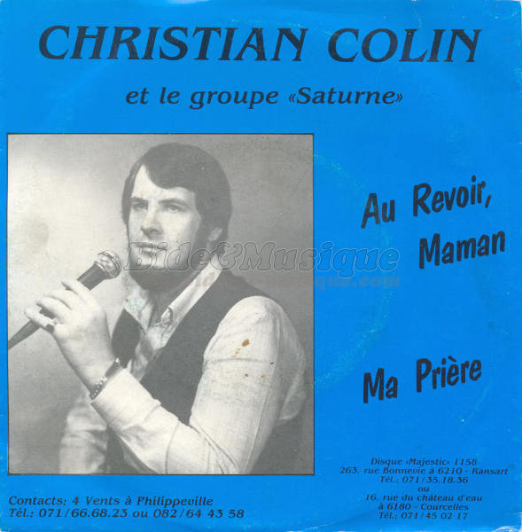 Christian Colin et le groupe Saturne - Au revoir%2C Maman