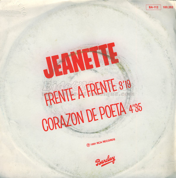 Jeanette - Frente a Frente