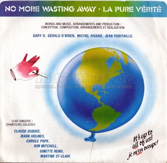 Artistes Canadiens pour l'Environnement - No more wasting away / La pure vrit