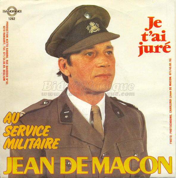Jean de Macon - Au service militaire