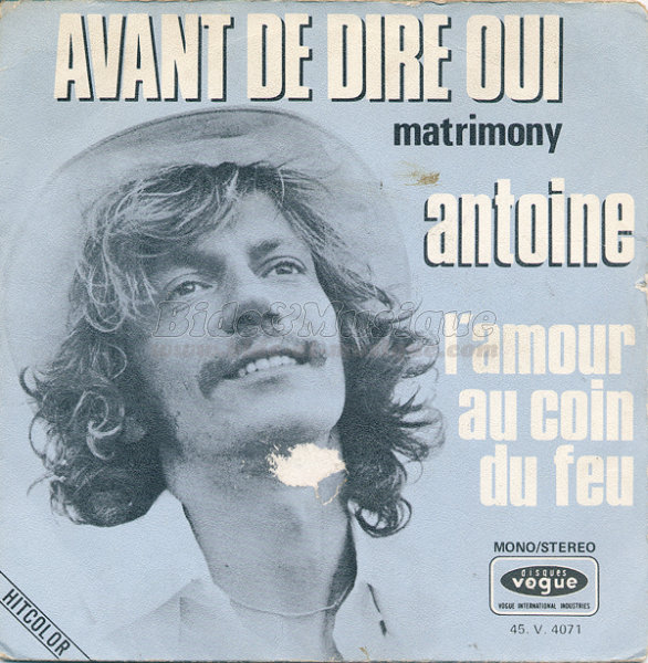 Antoine - Avant de dire oui